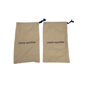 LOUIS VUITTON Set Of 2 Dust Bags/ Storage bags for Shoes  15.7” x 9.0"